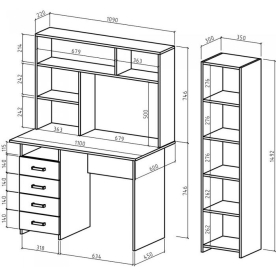 Письменный стол Лайт-4