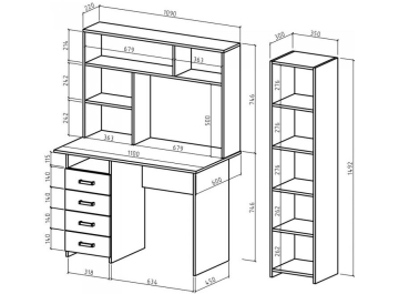 Письменный стол Лайт-4