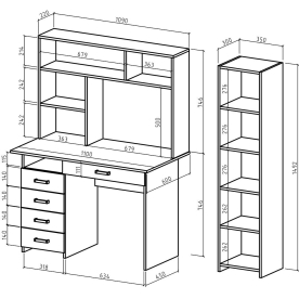 Письменный стол Лайт-4Я