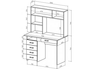 Письменный стол Лайт-4Я