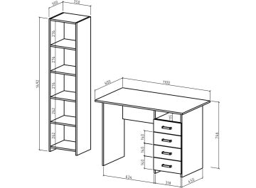 Письменный стол Лайт-5