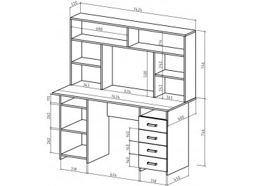Письменный стол Лайт-7