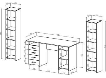 Письменный стол Лайт 8