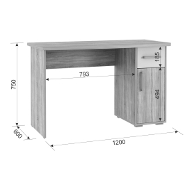 Письменный стол Лайт К2