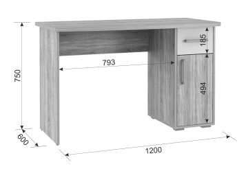 Письменный стол Лайт К2