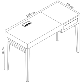 Письменный стол Marbella MDI.WD.MRB.60