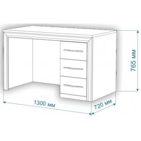 Письменный стол Нобиле СтЯ130+НСт130Я КШ