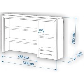 Письменный стол Нобиле СтЯ130+НСт130Я НЛа