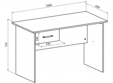 Письменный стол ОФ-111К + ОФ-26