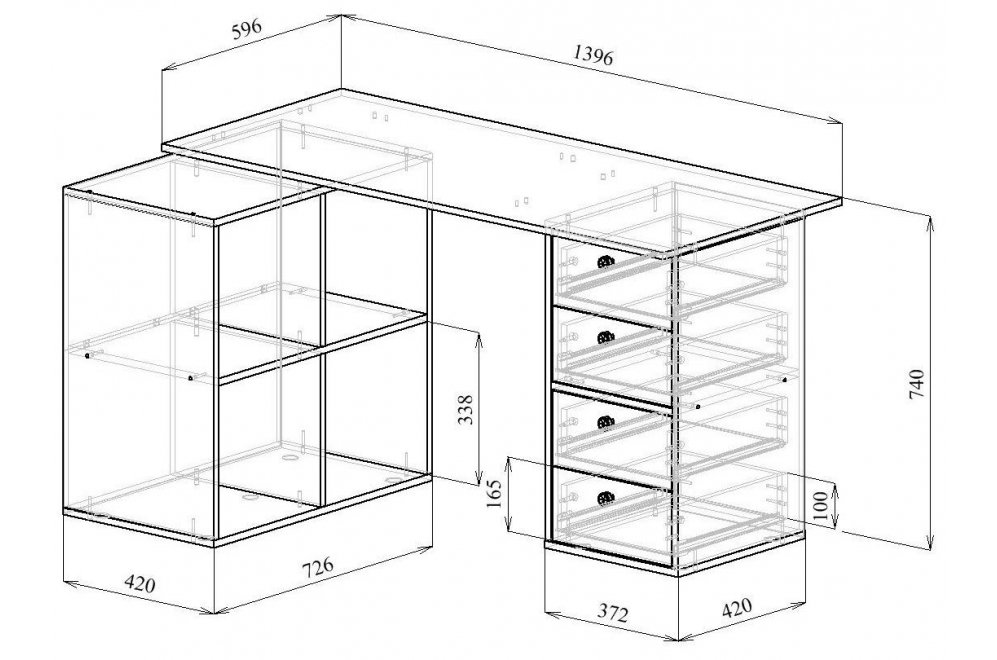 Письменный стол Прайм-78 угловой белый