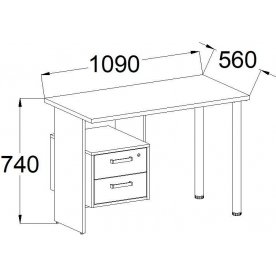 Письменный стол ПС 02.01.4