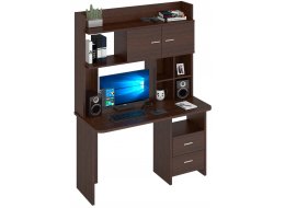 Письменный стол Беланта-Прям130Р+НКЛХ-130 В венге