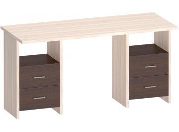 Письменный стол СКЛ-Прям120(без тумбы) БЕ карамель / венге