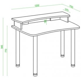 Письменный стол СКЛ-Софт120