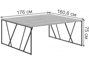 Письменный стол SkyLand LOFTIS LWST 1716 1760х1606х750