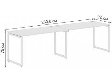 Письменный стол Skyland XQWST 2870 280,6х70х75 двухместный