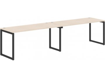 Письменный стол Skyland XQWST 1414 140х140,6х75 двухместный бук тиара / антрацит