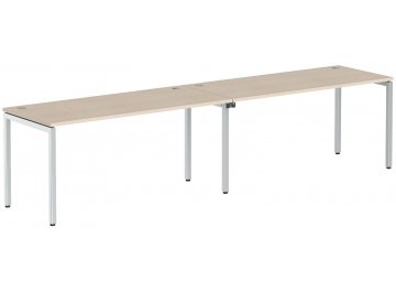 Письменный стол Skyland XTEN-S XWST 1214 1200х1406х750 двухместный бук тиара / алюминий