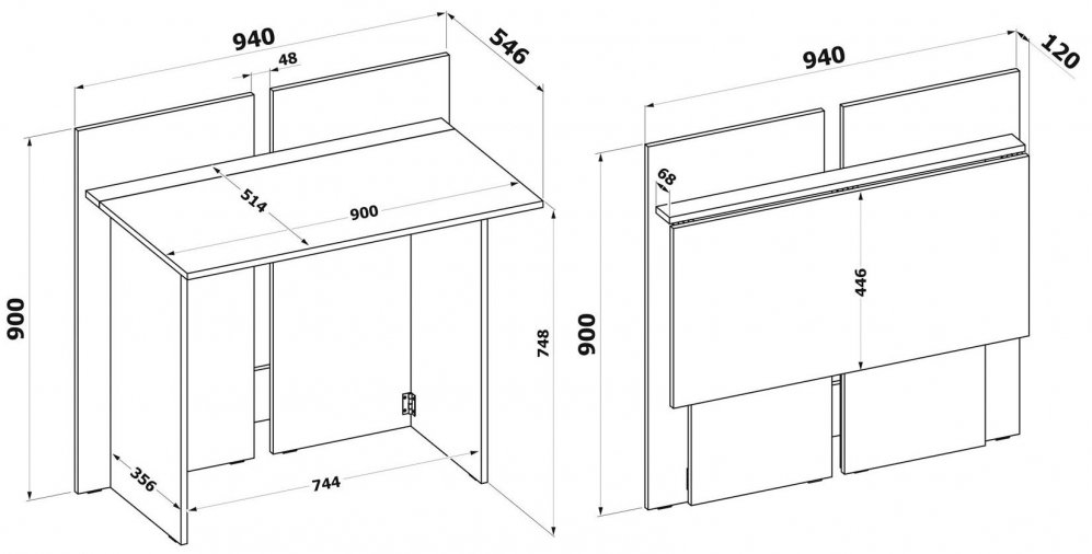 Письменный стол СП-20 белый