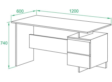 Письменный стол СПм-19