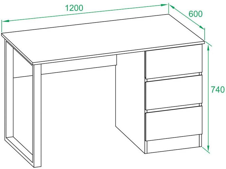 Письменный стол СПм-205 бетон
