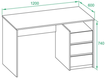 Письменный стол СПм-21