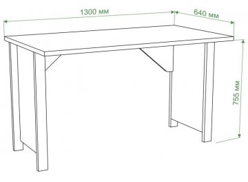 Письменный стол Илевро-130 ШБЕ