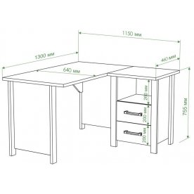 Письменный стол СТД-У КК