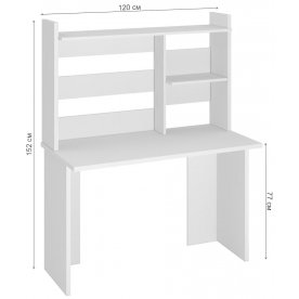 Письменный стол СКЛ-Прям120(без тумбы)+НКЛ-120 БЕН