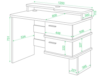 Письменный стол Юранта-15 C