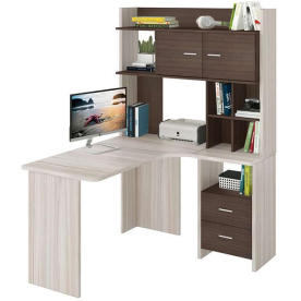 Письменный стол СКЛ-Угл130+НКЛХ -120 КШ ПРАВ