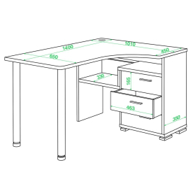 Письменный стол СР-132С-140