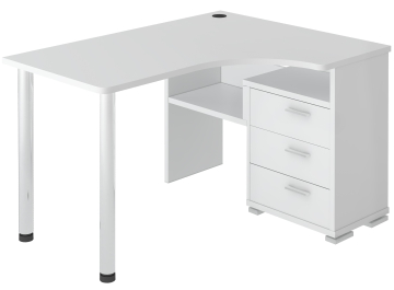 Компьютерный стол СР-132С-130 белый