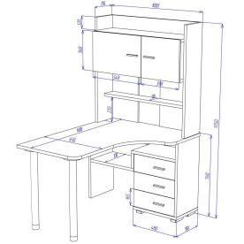 Письменный стол СР-133-140