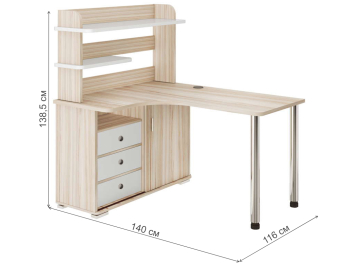 Письменный стол Жаспера-145М левый