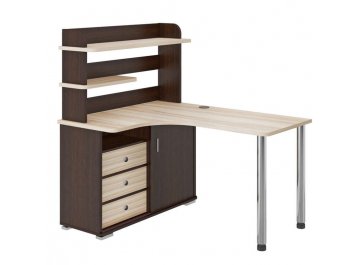 Письменный стол СР-145М ВБЕВ-ЛЕВ левый венге / карамель / карамель