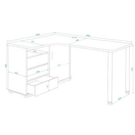 Письменный стол Жаспера-145С