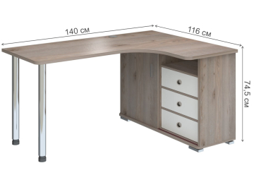 Письменный стол СР-145СМ НБЕН-ПРАВ правый