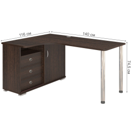 Письменный стол СР-145СМ В-ЛЕВ левый