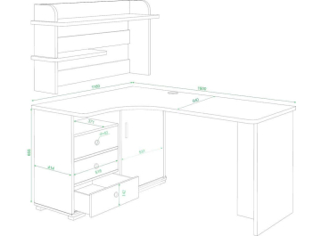 Письменный стол Жаспера-165