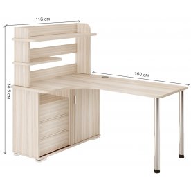 Письменный стол СР-165М К-ЛЕВ левый