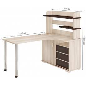 Письменный стол СР-165М КВК-ПРАВ правый