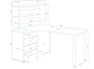 Письменный стол Жаспера-165М