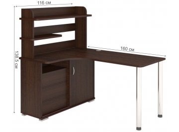 Письменный стол СР-165М В-ЛЕВ левый
