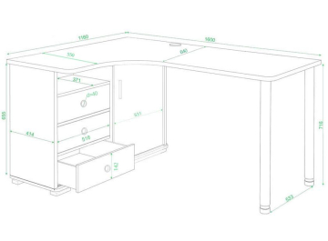 Письменный стол СР-165СМ