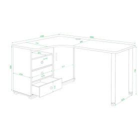 Письменный стол СР-165СМ