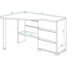 Письменный стол СР-322С Н-ПРАВ