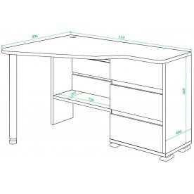 Письменный стол СР-322С Ш-ЛЕВ