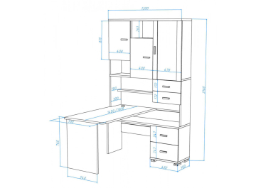 Письменный стол Жаспера-620/140