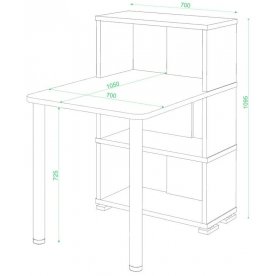 Письменный стол СБ-10М / 3 БЕШБЕ